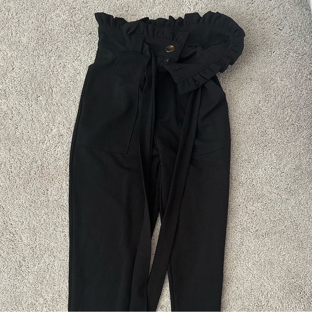 Black High-Waisted Women's Pants